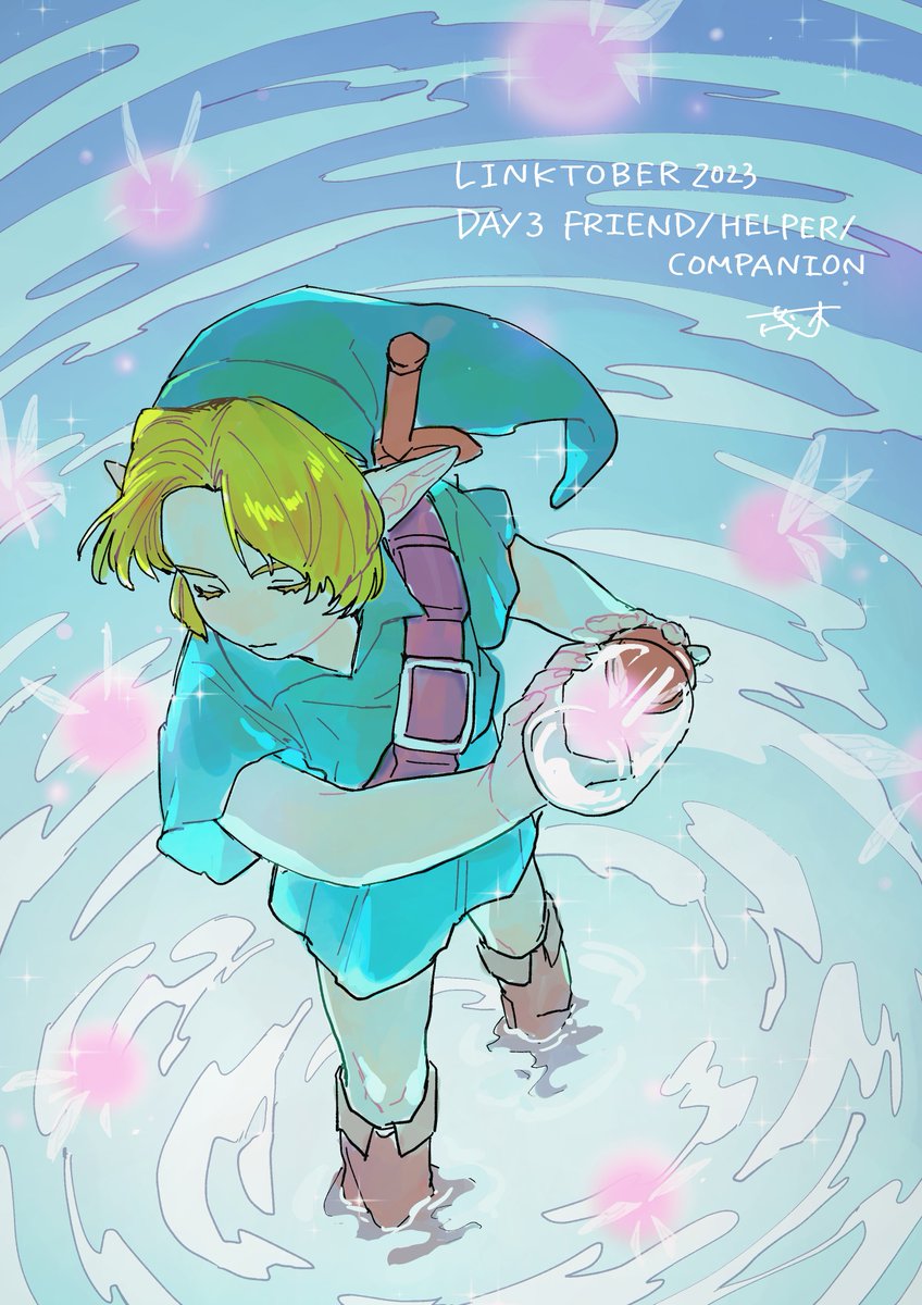shrub_mtg's tweet photo. LINKTOBER 2023
DAY3　FRIEND / HELPER / COMPANION

#linktober 
#linktober2023 
#Zelda https://t.co/axUuThh6nY