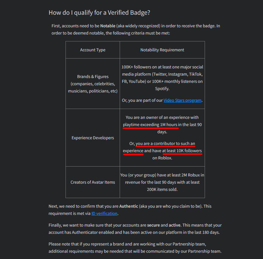 idelww's tweet image. #robloxdev #robloxverified #roblox #robloxugc do these people with the ads not realize there&apos;s more requirements other than 10k followers lmfao
I got friends with over 1m followers and no badge, do people really think it&apos;s THAT easy?
learn to read properly
en.help.roblox.com/hc/en-us/artic…