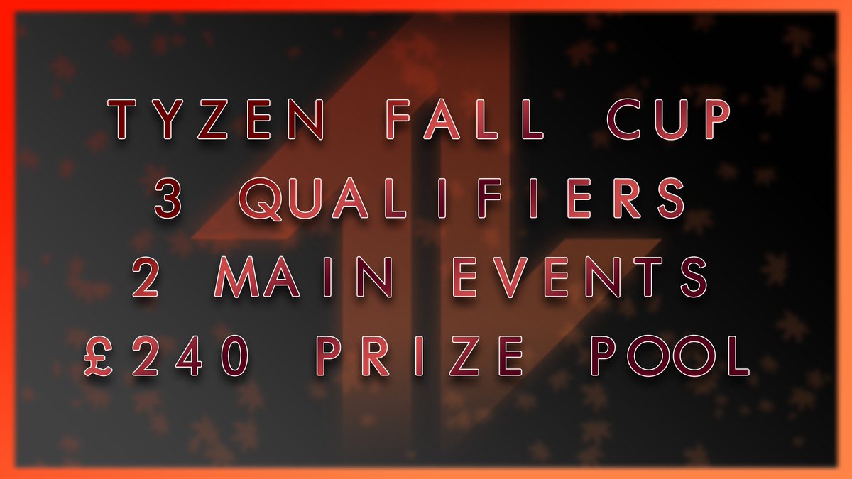 Only three days left to sign up for the Tyzen Fall Cup, qualifier 1.
Don`t miss it!
discord.gg/8JhWs27yku