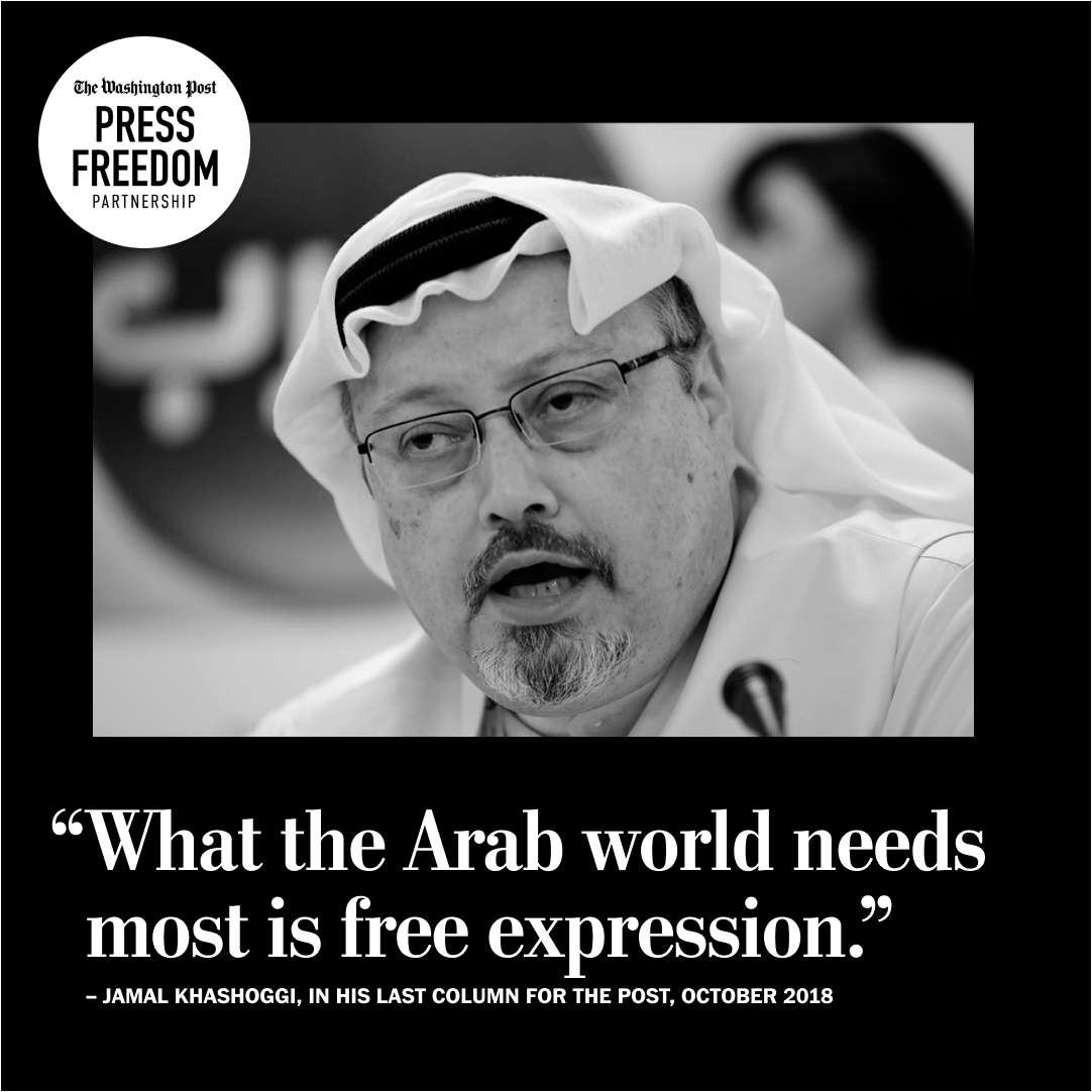 Washington Post contributing columnist Jamal Khashoggi was a champion for democracy and believed in holding the powerful to account. For this, he was murdered five years ago. Journalists should not fear for their lives for reporting the truth and must be protected. #PressFreedom