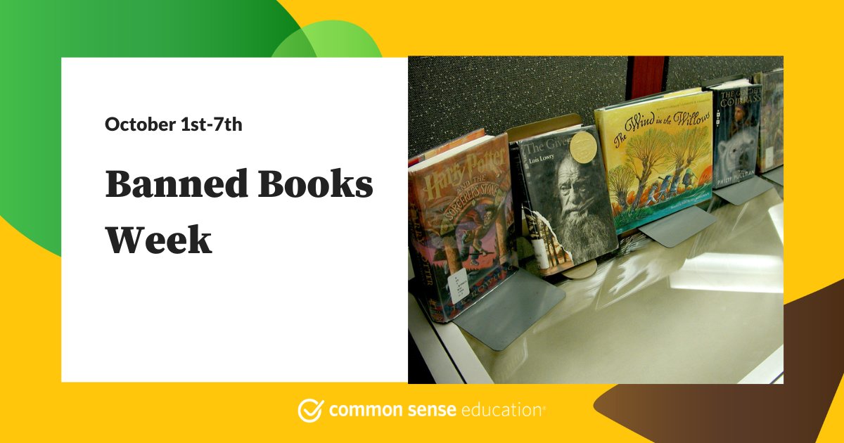CommonSenseEd's tweet photo. It's #BannedBooksWeek! ๐ Educators, let's celebrate the freedom to read and the power of unfiltered literature in shaping young minds. Stay tuned for more resources we'll be sharing this week! #BannedBooksWeek #ReadWithoutLimits https://t.co/L9NHYHWdQP