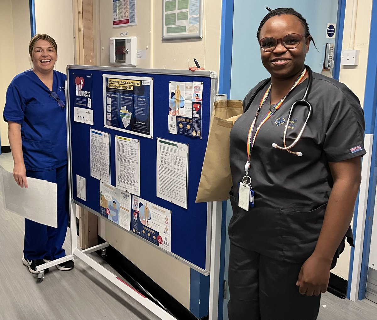 Brilliant start to a week in HDUHB promoting quality improvement for hospital acquired thrombosis. Great engagement from our staff at Withybush. Thank you all <a href="/HywelDdaHB/">Hywel Dda UHB</a> <a href="/EQIiP_HywelDda/">EQIiP</a> <a href="/sianyhopkins/">Sian Hopkins</a> <a href="/LindseyClark29/">Lindsey clark</a> <a href="/ClaireRawlinso4/">Claire Rawlinson 💙</a>