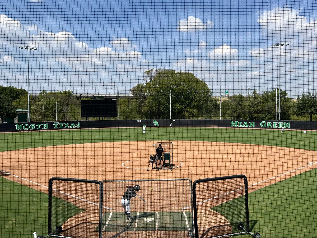 The weather is perfect today to start our fall season with our first team practice!!! #GMG  #TakeFlightUNT @MeanGreenSB