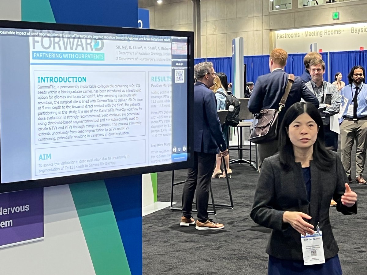 Shearwood McClelland III, M.D. (@thedrwood) on Twitter photo Dr. Sook Kien Ng PhD of <a href="/IUradonc/">IU Radiation Oncology</a> presenting on #GammaTile at #ASTRO23!! #RadOnc #Neurosurgery #Brachytherapy #btsm Dr. Sook Kien Ng PhD of <a href="/IUradonc/">IU Radiation Oncology</a> presenting on #GammaTile at #ASTRO23!! #RadOnc #Neurosurgery #Brachytherapy #btsm