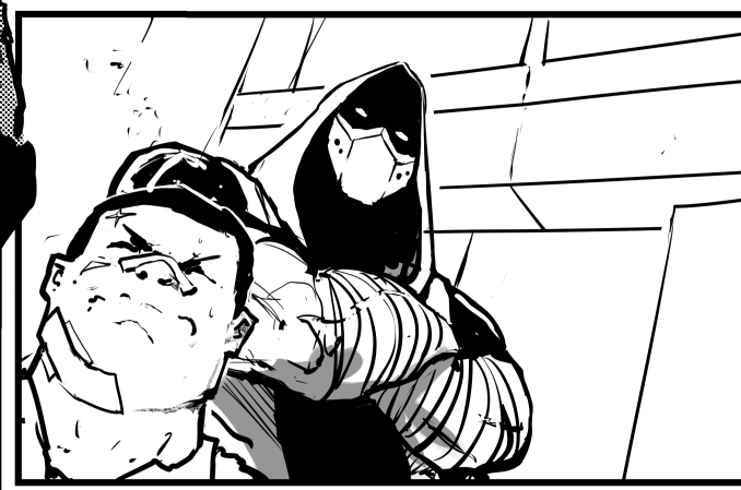 You paying attention?! Did you read last week's Red Hood?! Saving some saucy action pages for later. From @RexLokus , @AshcanPress and me!!