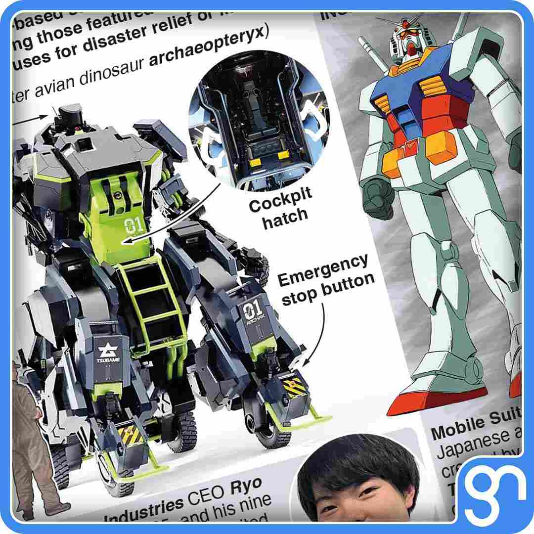 GNgraphicnews's tweet image. You can buy a full-size mech robot for $3 million: A Tokyo-based start-up has designed a 4.5m-tall limbed robot resembling those featured in a cult anime series, with potential uses for disaster relief or in the space industry.#robot #Archax #GundamRobot… dlvr.it/Swv7yw