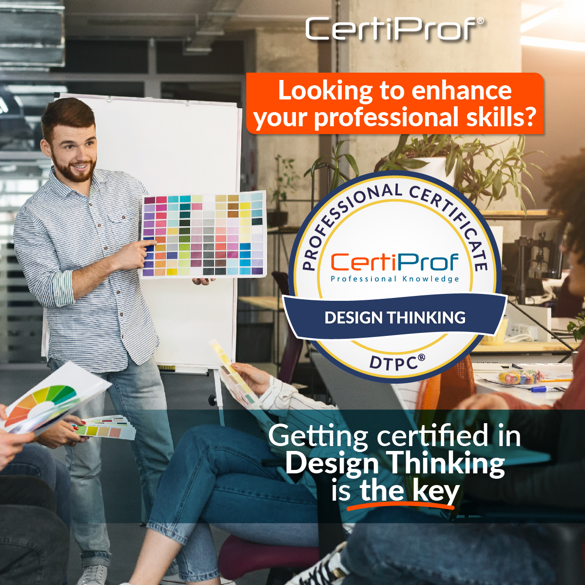 Don't get certified in Design Thinking, if you don't want to transform innovation within your company.💡

As a certified professional, you'll be able to boost creativity, deeply understand your users, and create user-centric solutions.

✅ Impact key areas of your organization: