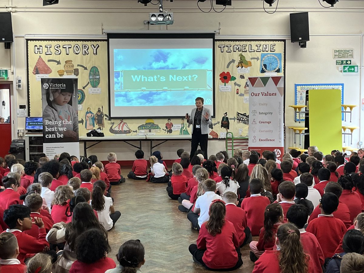 Thank you for visiting us today for assembly to talk about our new values and learn about our trust! <a href="/PhilpotSharron/">Sharron Philpot</a> <a href="/VicAcademies/">Victoria Academies Trust</a> <a href="/NorthManorAcad/">Northfield Manor Academy</a>