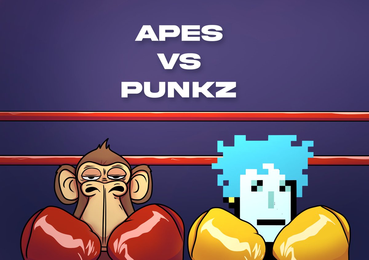 Who would win in the battle of the OG's? 

RT for Apes, Like for punkz 😎

<a href="/VenomPunkz/">VenomPunkz</a>
