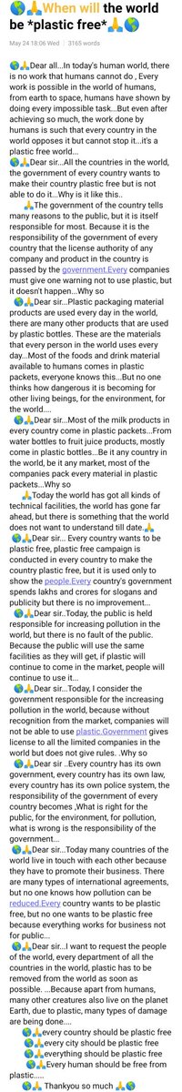 @climate_mission @PlasticMenace @SayNoToPlastic3 @NiranjanNayak7 @NoPlasticStraws @Plasticsimpact2 @OurOcean @kidssaveocean @WaterWaysProtct @plasticstrawsuk @Oceanwarrior 🌎🙏Dear team...This effort of all of you will greatly benefit the world because this fight is not for one but for all..Today there is a shortage of something in the world but very little attention is being paid by the government of the country to save the climate crisis..why🌎🙏