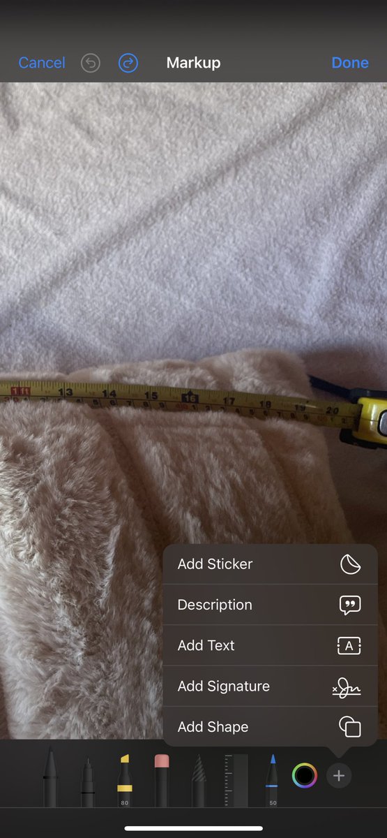 laugil_07's tweet photo. @Apple why the magnifying glass feature was removed from markup tool in iOS 17? Is it a bug? Can the feature be added to the 17.3 update?? Please ! https://t.co/bHMZS95K22