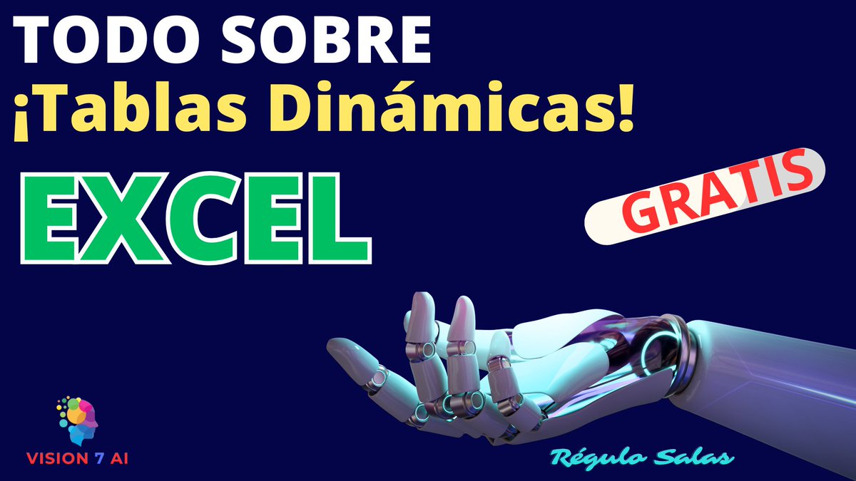 ReguloSalasA's tweet image. Aprende al instante a usar las Tablas Dinámicas, que son unas herramientas que facilitan la toma de decisiones y permiten un análisis profundo y son altamente personalizables.   #tablasdinámicasExcel #pivottables #excelanalytics #dataanalysis
youtu.be/AbzlfXZ7uOU