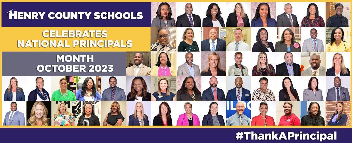 October is National Principal Appreciation Month, and we're celebrating the incredible leaders who shape our schools! Let's take a moment to express our gratitude for their tireless efforts and the positive impact they make every day. #WinningforKids #HenryProud #YouBelongInHenry