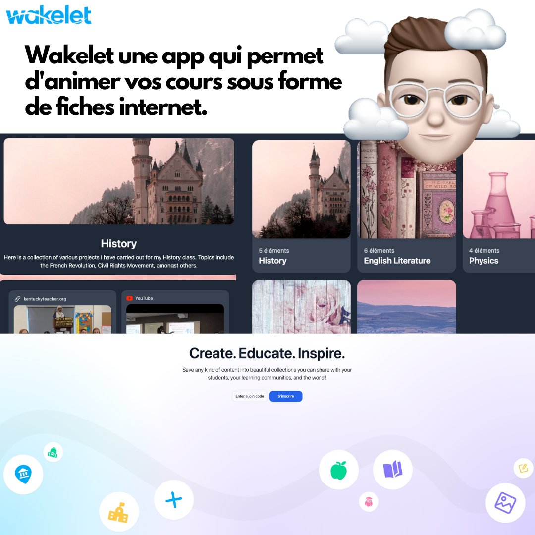 ReMixEco's tweet photo. 📚Connaissez-vous Wakelet? C'est une application qui permet d'animer vos cours sous forme de fiches internet. 💻

📢 Cela permet de partager plus facilement vos cours et de les rendre interactifs. 🔄✨

💡 Découvrez plus d'astuces tech en suivant #ReMixEco #Wakelet #Enseignement https://t.co/XGIn7ti5Ou