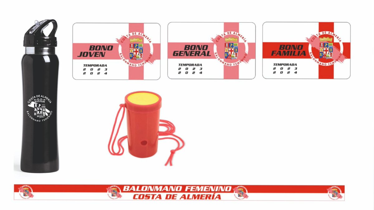 📣ABONOS TEMPORADA DIV. HONOR ORO 23/24🚨

Únete a nuestra familia y disfrutarás de todos nuestros partidazos en casa durante la temporada. Cada abono contará con 1 pulsera, 1 botella y 1 bocina.

¿Quieres conseguir el tuyo?
Envíanos un MD a @bmcostadealmeria 

CREZCAMOS JUNT@S