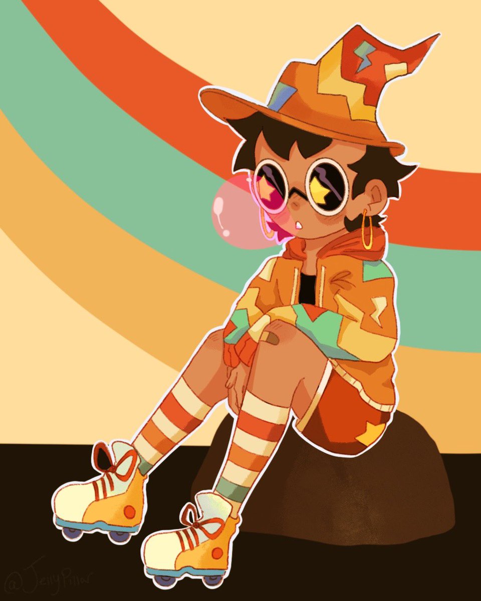Jellypillar's tweet photo. #2- Retro Witch📸☀️

Prompts by- Rit.aria on insta ✨
#ArtistOnTwitter #digitalart #witch #October #octoberchallange #mysticalwitchtober https://t.co/9E8sdC3SMe