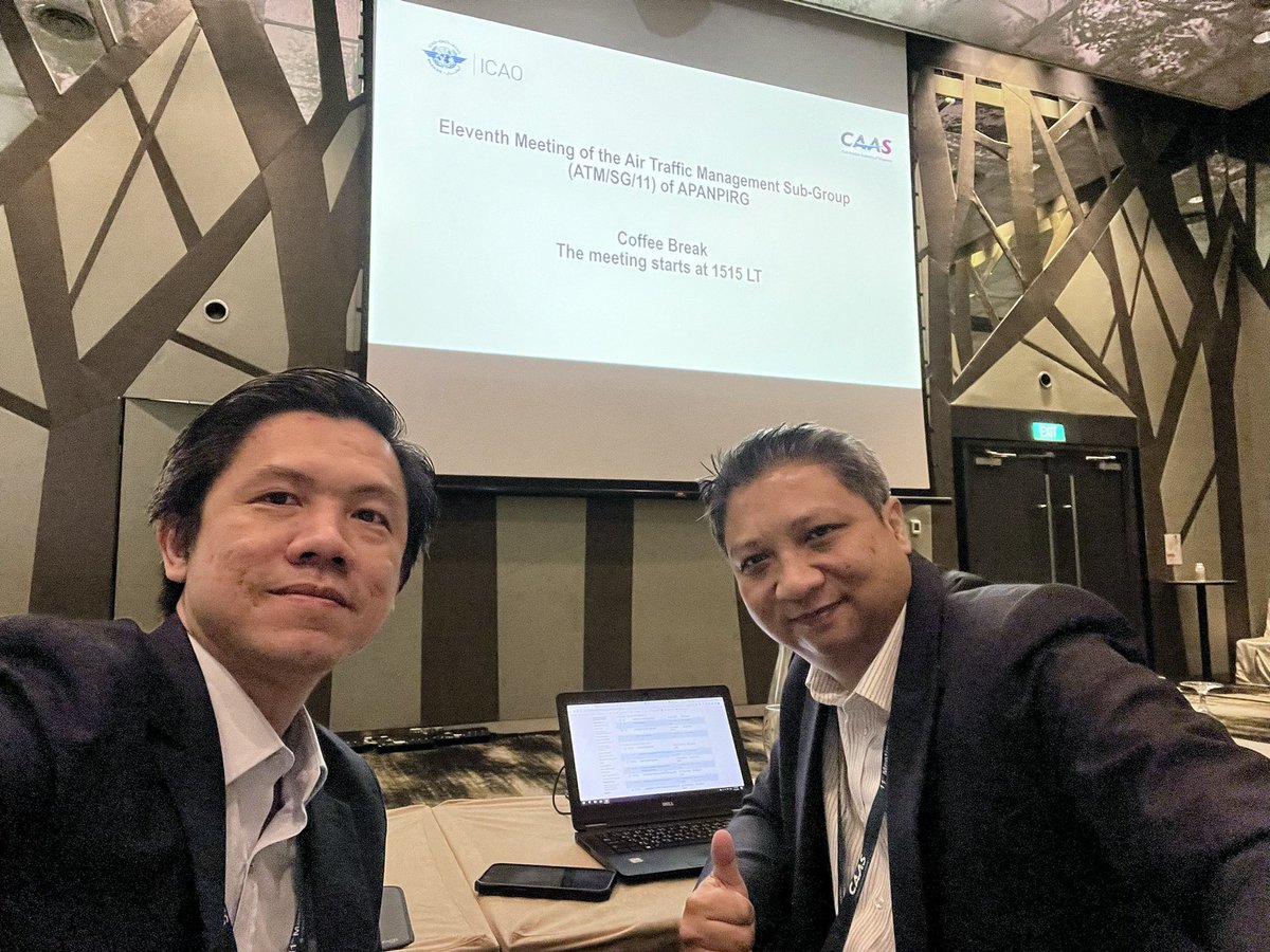 bunkongnov's tweet photo. That’s a big one after a while. The 11th Meeting of Air Traffic Management Sub-Group (#ATM/SG/11), 2-6 Oct 2023, #Singapore @icao #APAC https://t.co/HsHmBRpiCN
