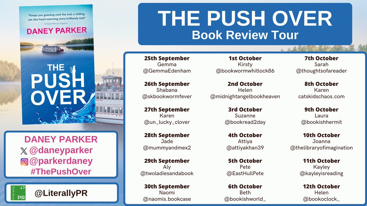 EastHullPete's tweet photo. @JoWallaceAuthor Then after I arrive in Fuerteventura on Thursday 5th (wifi permitting) I am on the @literallypr Blog Tour for #ThePushOver by @daneyparker I'm 2/3 of the way through and have no idea where it is going other than there is going to be a death https://t.co/v2bOFWwBjw