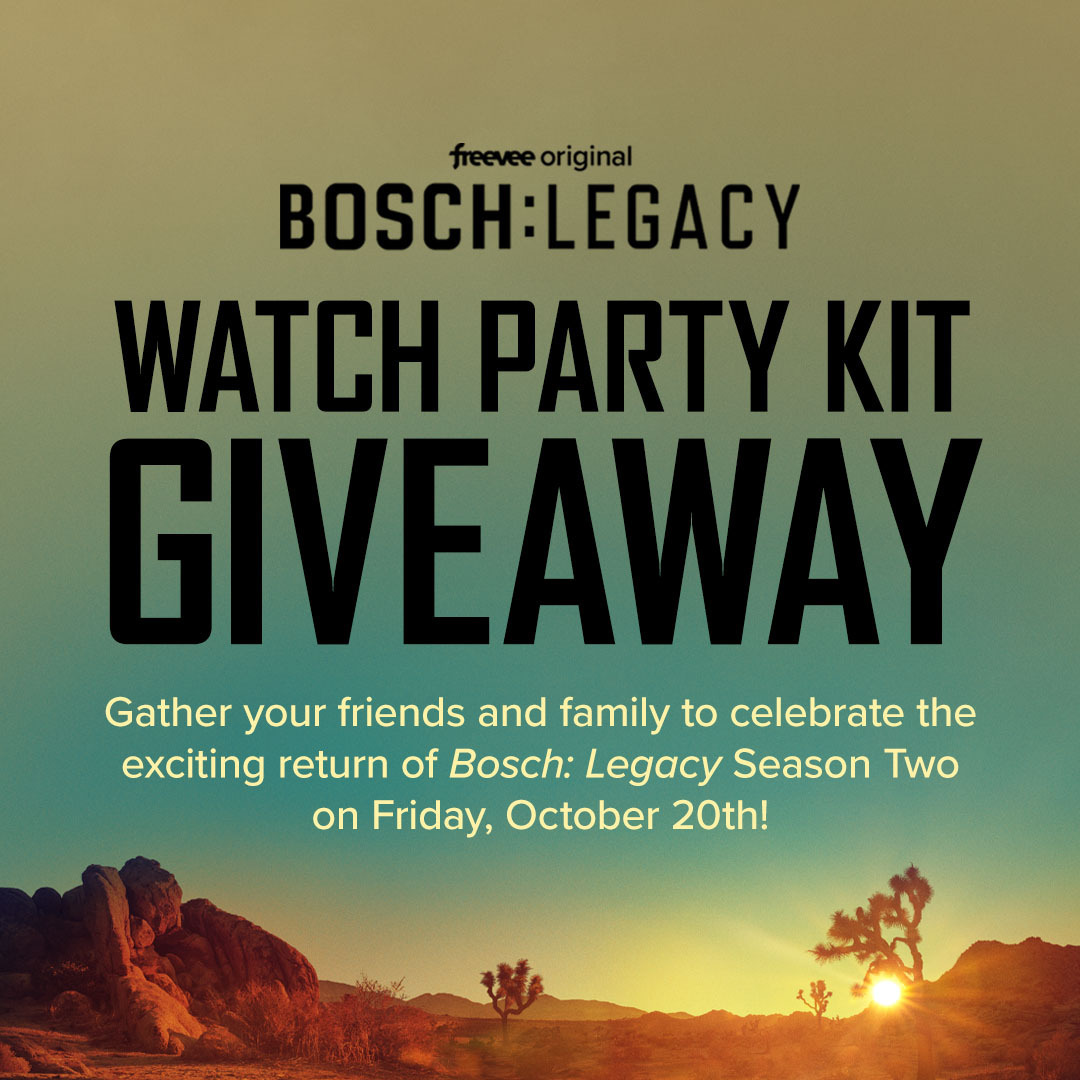Freevee on X: trust me, ur gonna want this watch party kit!! 🕵️  season 2 premieres Oct 20 #boschlegacy #giveaway / X
