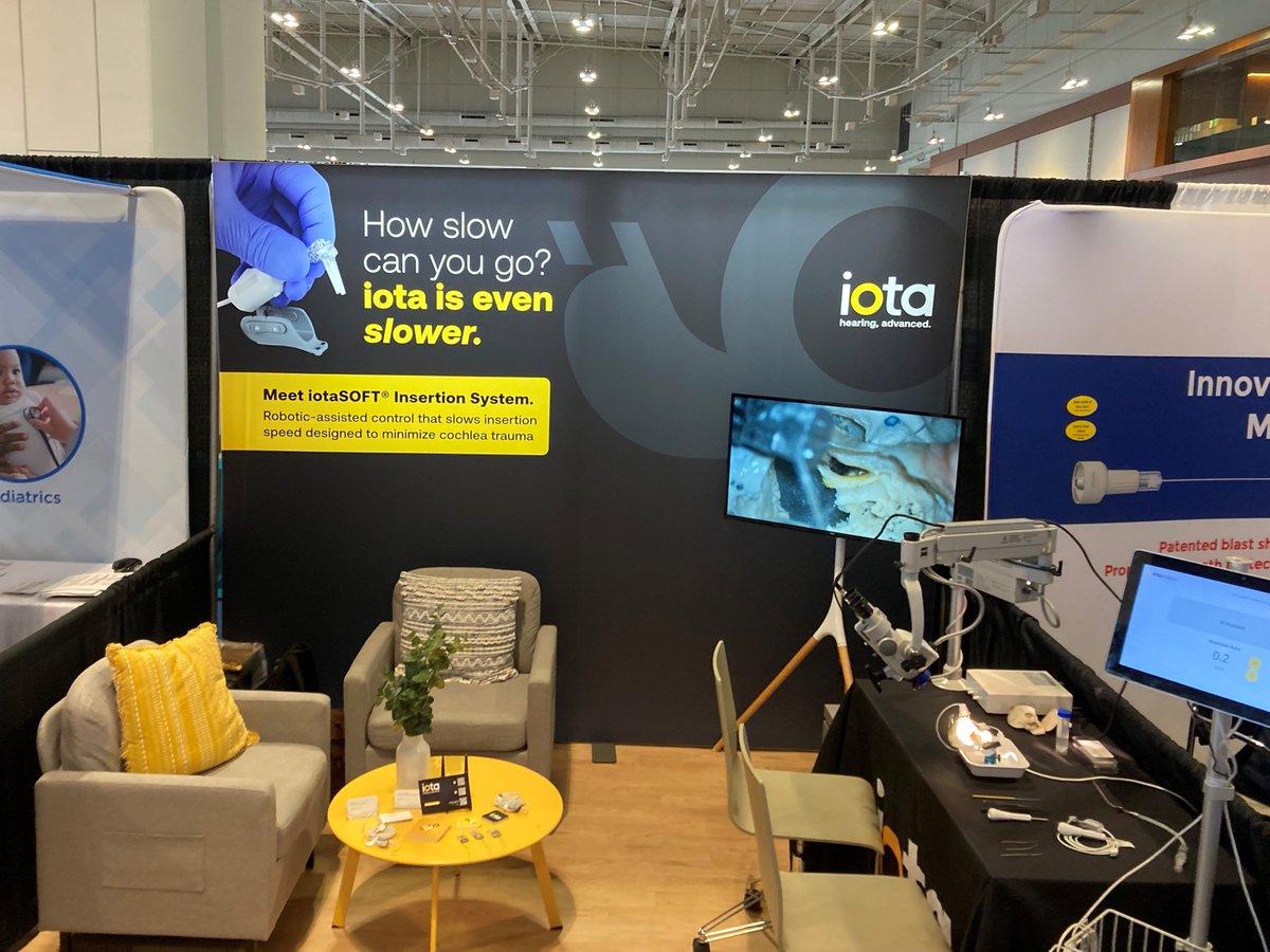 iotaMotion's tweet photo. Don't forget to come by Booth 2308 at the @AAOHNS OTO Experience! #OTOMTG23 #iota #RoboticsInCI https://t.co/H0XwzDmpUB