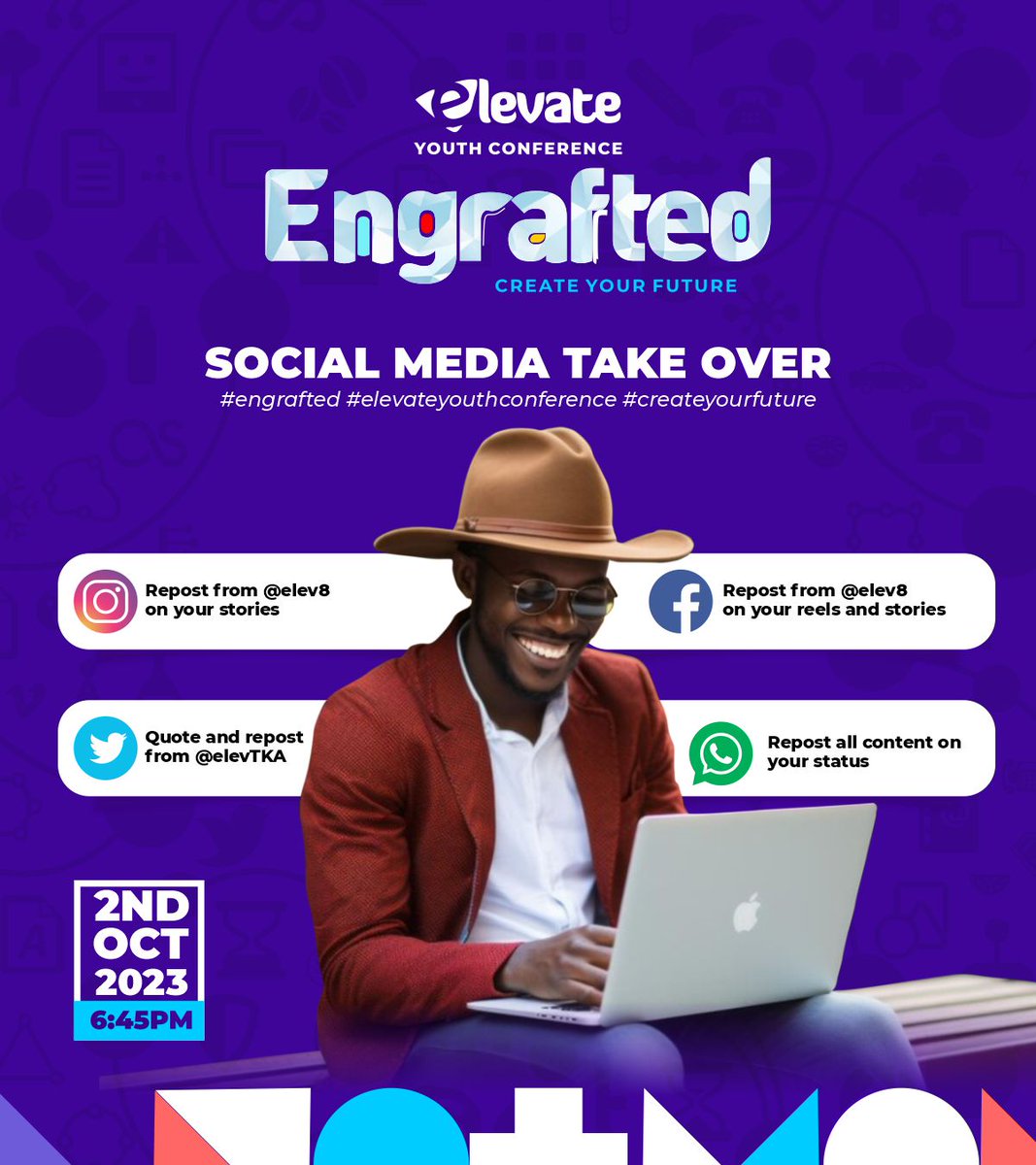 elev8tka's tweet photo. "Join us on a journey of faith, joy, and transformation at the Engrafted Elevate Conference. Your presence can make a world of difference. π #Engrafted #ElevateConference" https://t.co/k7KjdKj1Mw