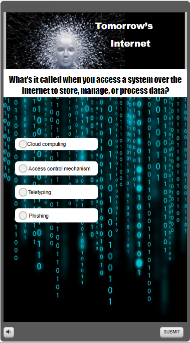 TheCDSE's tweet image. Prepare for the new and unique challenges of tomorrow’s internet by exercising your knowledge of cyber threats and definitions with this #CyberSecurity  game! 
Access here.
securityawareness.usalearning.gov/cdse/multimedi…

#BeCyberSmart #CybersecurityAwarenessMonth2023 
#cyberknowledge #SecureOurWorld