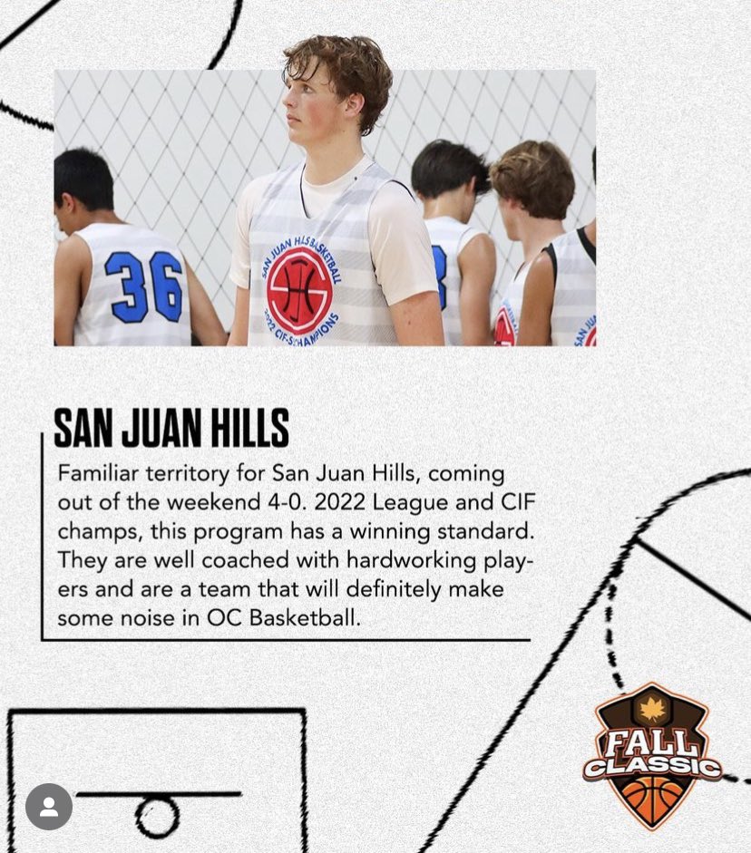 SJHHS BASKETBALL (@sjhhsbasketball) on Twitter photo ππ₯πͺπ
Your #STALLIONS had a successful weekend at the <a href="/ScholSeries/">Scholastic Series</a> #FallClassic, going 4-0 vs some good San Diego teams including 2023 CIFSDS D2 champs Lincoln High. The team had some great games from β24βs <a href="/natebrosch/">Nathan Brosch</a> & Jack Tetley, β25s <a href="/masonhhodges/">Mason Hodges</a> & <a href="/adamaziz2025/">Adam Aziz</a>. #RFTB ππ₯πͺπ
Your #STALLIONS had a successful weekend at the <a href="/ScholSeries/">Scholastic Series</a> #FallClassic, going 4-0 vs some good San Diego teams including 2023 CIFSDS D2 champs Lincoln High. The team had some great games from β24βs <a href="/natebrosch/">Nathan Brosch</a> & Jack Tetley, β25s <a href="/masonhhodges/">Mason Hodges</a> & <a href="/adamaziz2025/">Adam Aziz</a>. #RFTB