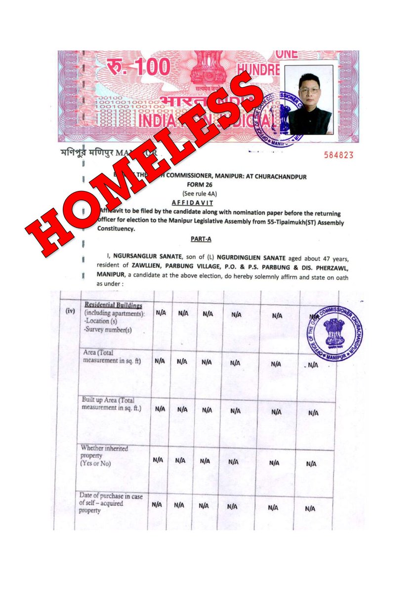 Election Commission of India (#ECI)
How do U allowed Fake Homeless People(in Affidavit) to Contest Election with House Number allotted in the EPIC Card.  What action will you take-up?? 
#KimneoHaokipHangshing #PaolienlalHaokip #NgursanglurSenate  #CHINLUNTHANG  #LetzamangHaokip
