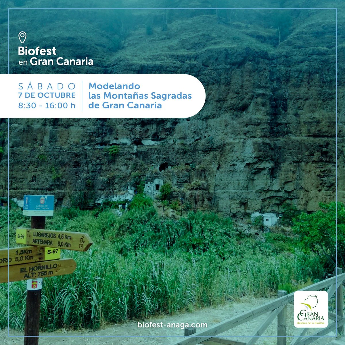 🎒🌍Este fin de semana, las reservas de la biosfera de Gran Canaria y el Macizo de Anaga se unen en el Biofest.

<a href="/Bioagaete/">Bioagaete Cultural Solidario</a> participará con la ruta interpretada «Modelando las Montañas Sagradas de Gran Canaria»

Toda la info+inscripción: 🔗shorturl.at/cpU06