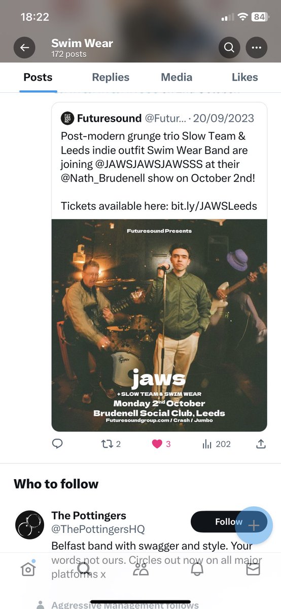 Kate Forster (@rockingonnow) on Twitter photo The vibrant and hugely talented <a href="/swimwearband/">Swim Wear</a> are playing their biggest gig to date; <a href="/Nath_Brudenell/">Nath Brudenell</a> Leeds supporting <a href="/JAWSJAWSJAWSSS/">JAWS</a>. So ridiculously chuffed!! My god! Steve Forster <a href="/proggod/">Steve Forster</a> would have been beside himself!! Rock on! The vibrant and hugely talented <a href="/swimwearband/">Swim Wear</a> are playing their biggest gig to date; <a href="/Nath_Brudenell/">Nath Brudenell</a> Leeds supporting <a href="/JAWSJAWSJAWSSS/">JAWS</a>. So ridiculously chuffed!! My god! Steve Forster <a href="/proggod/">Steve Forster</a> would have been beside himself!! Rock on!