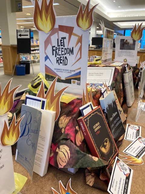 Don't forget to join us for the #bannedbook 📖🚧🔥 read aloud in the Karas Room tomorrow 10/4, 12:30-2PM by the Creative Writing Program. #mpc #mpclib #mpclibrary #letfreedomread #readwithus #listenwithus #bannedbooksweek