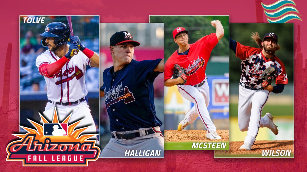 Happy Opening Day to the <a href="/MLBazFallLeague/">MLB's Arizona Fall League</a>! Representing the 2023 M-Braves on the Salt River Rafters are Tyler Tolve (<a href="/TolveTyler/">Tyler Tolve</a>), Patrick Halligan, Jake McSteen, and Brooks Wilson (@brookshwilson_). 

See the entire roster here ➡️ mlb.com/arizona-fall-l…