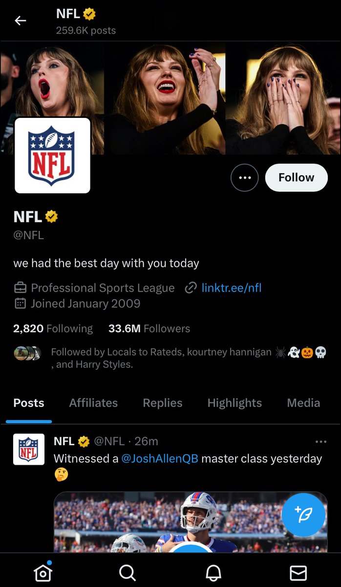 fourfaults's tweet image. even the nfl stans a legend