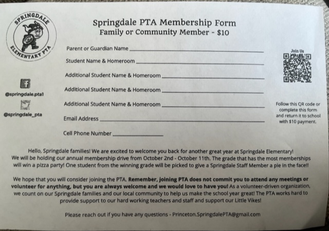 Springdale Elementary PTA tweet media