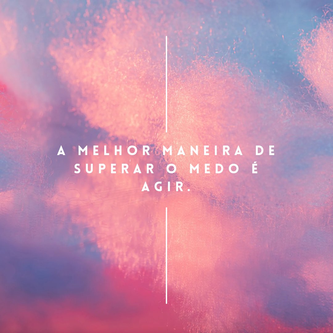 Por vezes, deixamos de fazer as coisas por medos que temos. Começamos a pensar e a pensar no que poderá acontecer e bloqueamos. Mas a verdade é que muitas das coisas que acreditamos que vão acontecer, os cenários hipotéticos que criamos, não chegam a acontecer de facto.