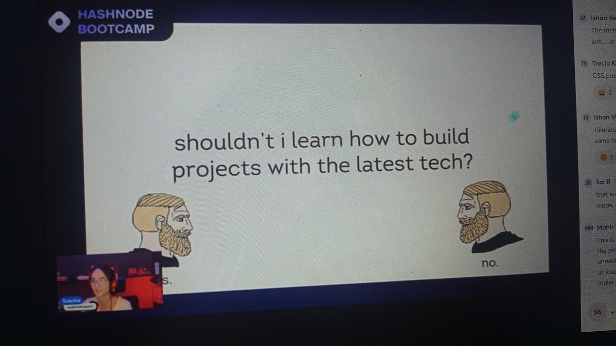 smykx's tweet image. Hashnode bootcamp

✅ Day 1 done 

A very very cool session

Loved @therajatkapoor breaking down product thinking behind Neptune editor

Looking forward to the next 3 days :)

#hashnode