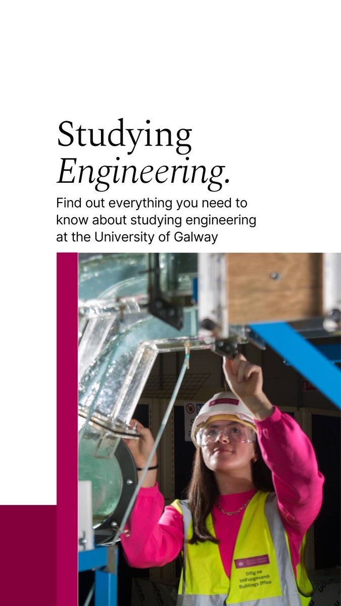 UoGalwayEng's tweet image. Joining us for Open Day at @uniofgalway this weekend? Be sure to swing by one of our Studying Engineering talks, running Friday &amp;amp; Saturday at 11:30 and 1:00 in ENG-G018! #studyingengineering #hereiswhere #universityofgalway