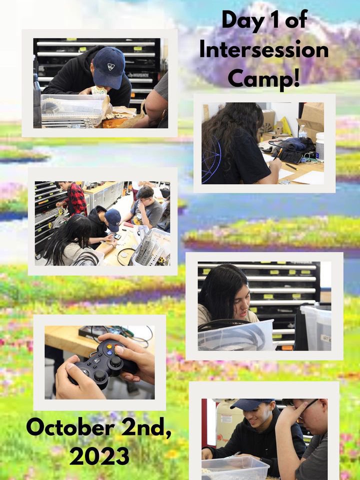 EldoRobotics's tweet photo. Intercession progress🥳🥳🥳our goal is to finish our robots by the 5th @RReyes_EDHS @EDAztecs_HS https://t.co/gE0x6zYxoO