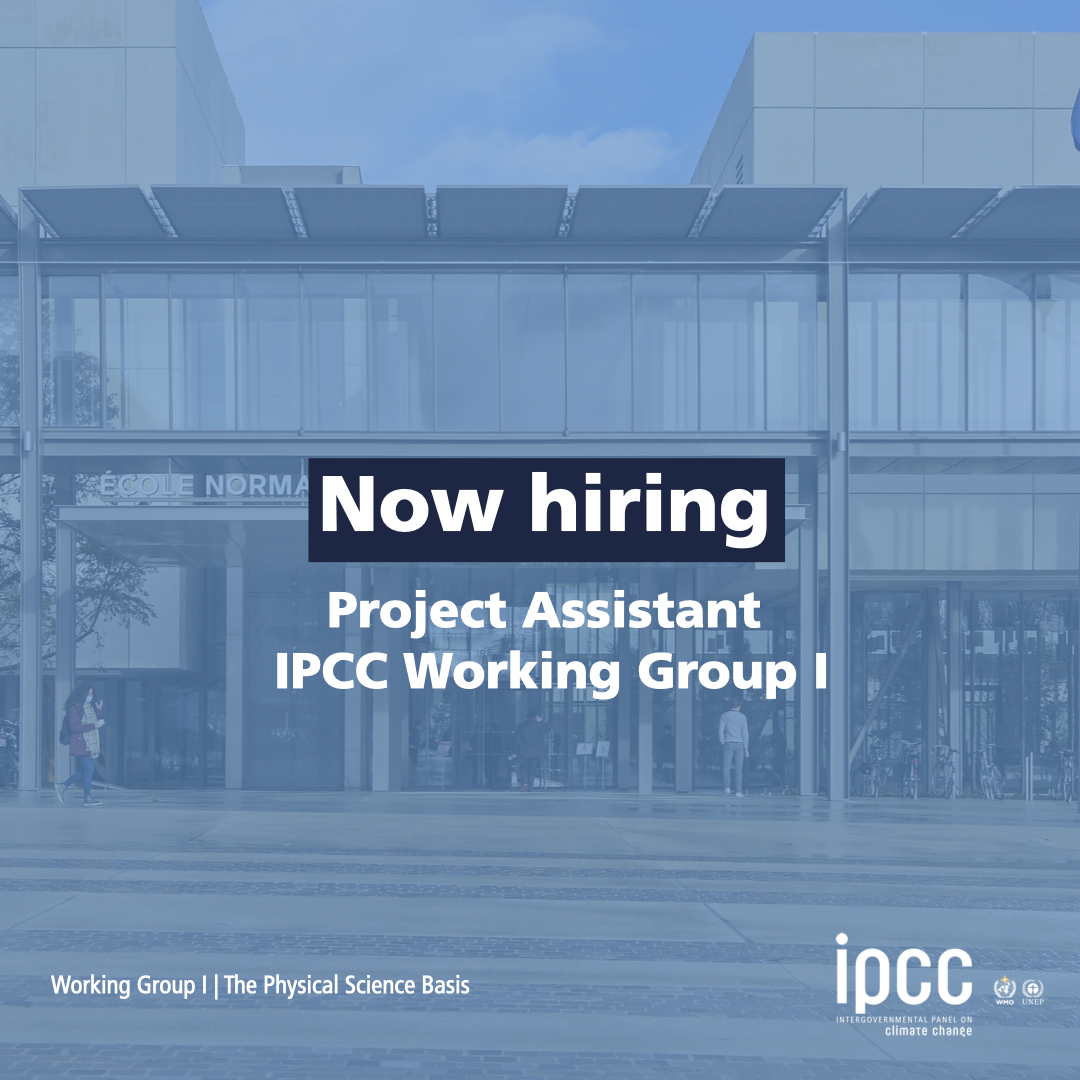 IPCC_CH's tweet photo. #NowHiring

#IPCC’s Working Group I Technical Support Unit, which focuses on the physical science of #climatechange, is looking for a Project Assistant to support its daily operations &amp; work closely with the France-based Co-Chair.

Deadline👉 22 Oct 2023
👉https://t.co/647DGP7AYh https://t.co/SbE2p1mjLB