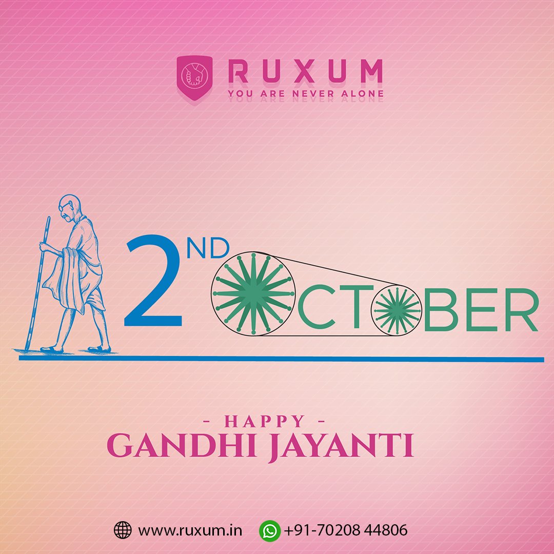 RuxumforSeniors's tweet image. Remembering the wisdom and values of Mahatma Gandhi on his birth anniversary. Let's strive for a healthier and safer world, just as he dedicated his life to peace and humanity. 🕊️

#GandhiJayanti #PeacefulPath #RuxumCares