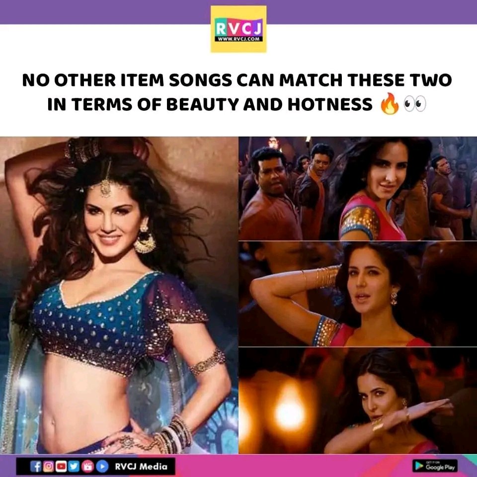 these songs 🔥🔥

@KatrinaKaifFB @SunnyLeone 

#rvcj #rvcjmovies #KatrinaKaif #SunnyLeone #itemsongs #Bollywood #bollywoodmusic
