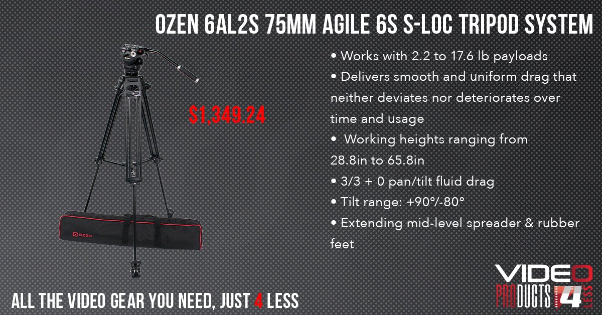 OfficialVp4l's tweet image. OZEN's S-LOC Fluid Heads offer a greater front-to-rear balance adjustment range to accommodate exceptionally front-heavy or back-heavy payloads! 
#OZEN #1SourceVideo #tripods #tripodsystem #fluidhead #SLOC #counterbalance #carbonfiber #distribution #RedefiningDistribution