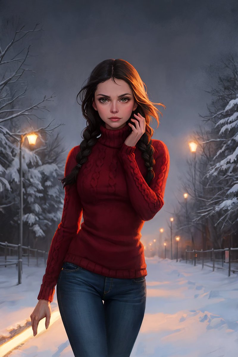 Lydia00Ai's tweet photo. sweater weather #pixiv今日のお題 #セーター #女の子 #girl #冬 #winter #ジーンズ #Braids #stablediffusion #AIイラスト #pixiv https://t.co/8DfmptlJQz https://t.co/Iu1lWk8lnv