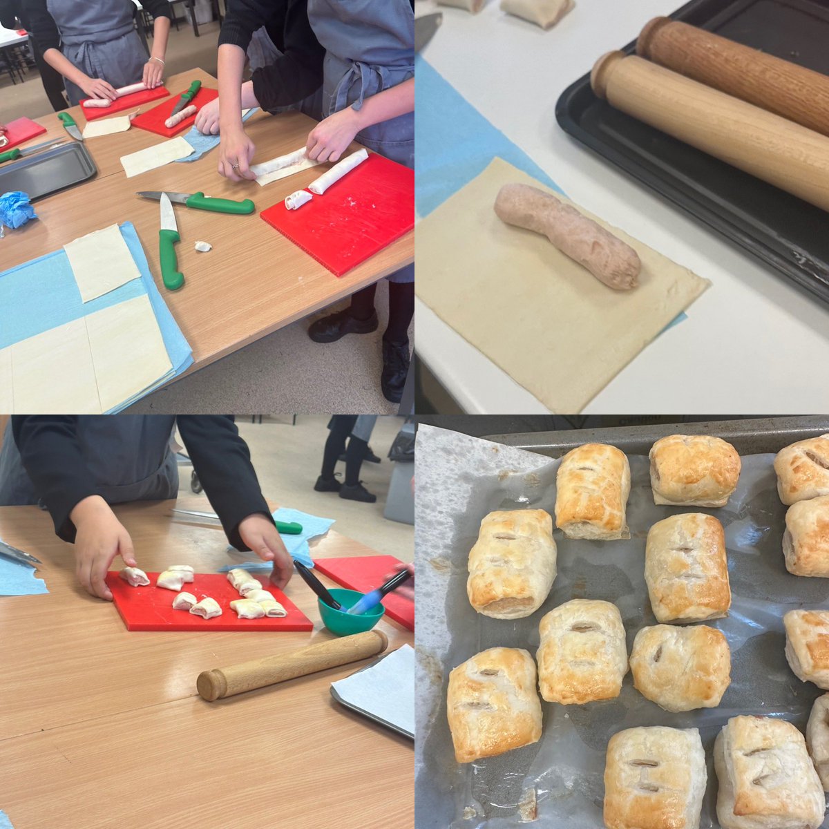 Sausage rolls with year 7 and 8 cooking club today 👏🏻📚🧑‍🍳
<a href="/MaestegSchool/">Maesteg School</a> 
<a href="/DTMaesteg/">Maesteg School D&T</a>