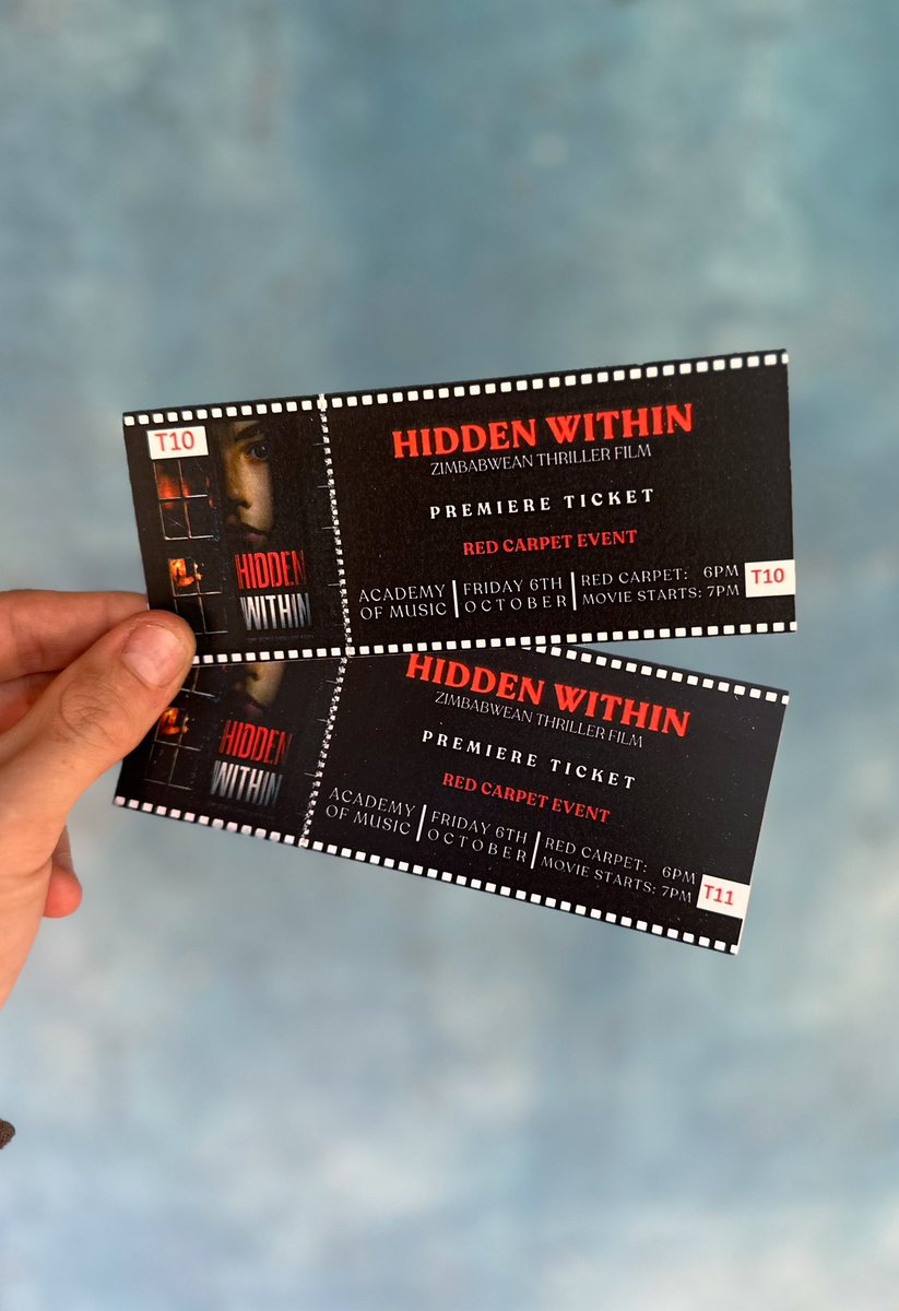 Bulawayo, have you got your Hidden Within premiere tickets yet?
If not, Wednesday is your last chance to secure it!🎬🍿💥🇿🇼 Don’t miss out 🛑