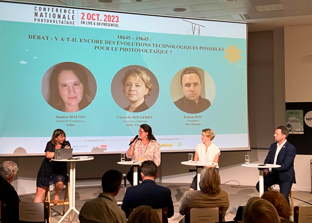 Romain Roy, Fondateur du groupe Roy Energie,  intervient ce soir à la Conférence Nationale Photovoltaique au siège de BPI France. Thème du débat : "Y a-t-il encore des évolutions technologiques possibles pour le photovoltaïque ?"