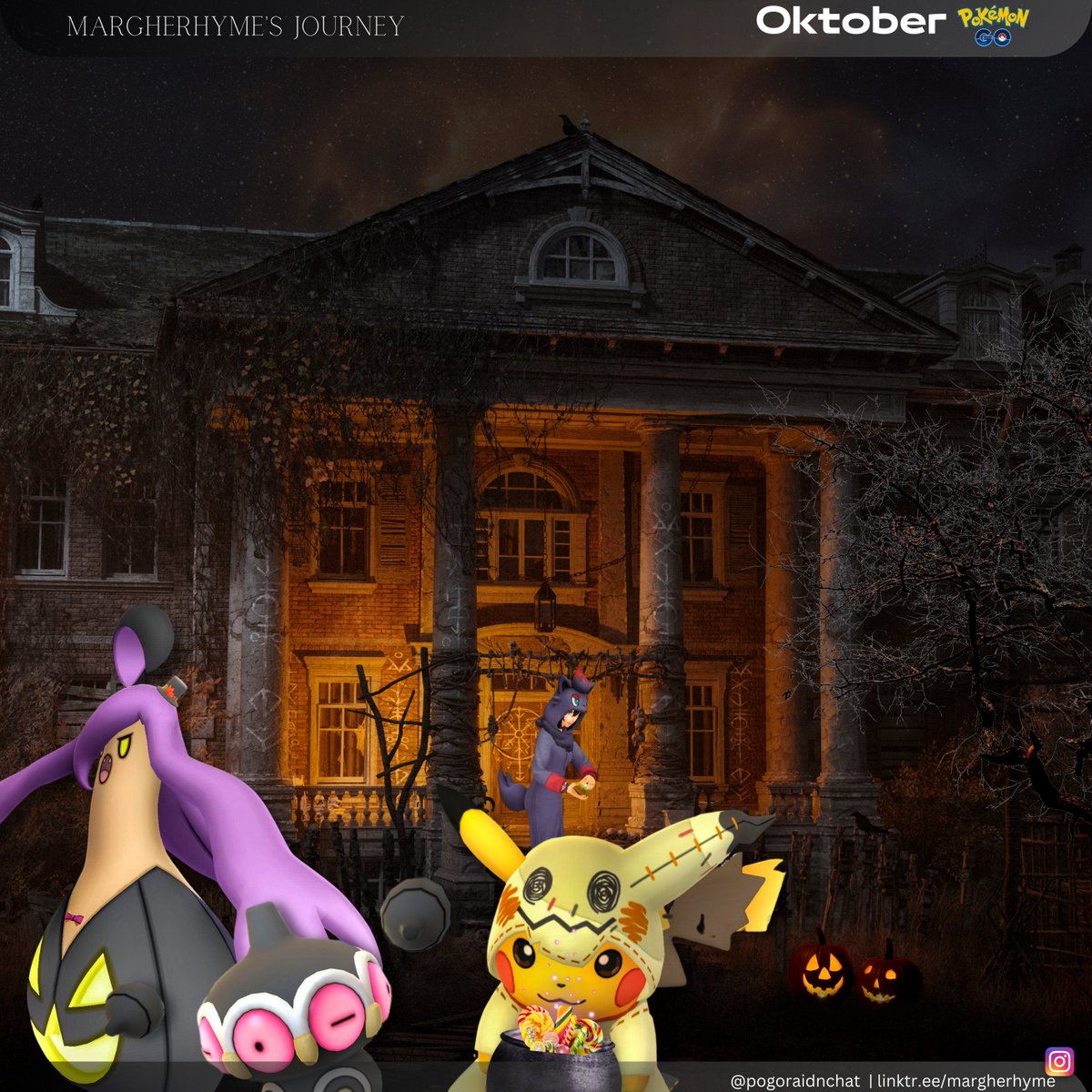 margherhyme's tweet photo. October is here :)
Oktober ist da :)
.
.
.
#october #Oktober #halloween
#autumn #Herbst
#spooky #Spuk
#shiny #pikachu #mimikyu #mimigma
#arshot #pokemongoar #gosnapshot #gosnap
#pokemongoapp #pokemongo https://t.co/9RDrYsjOT6