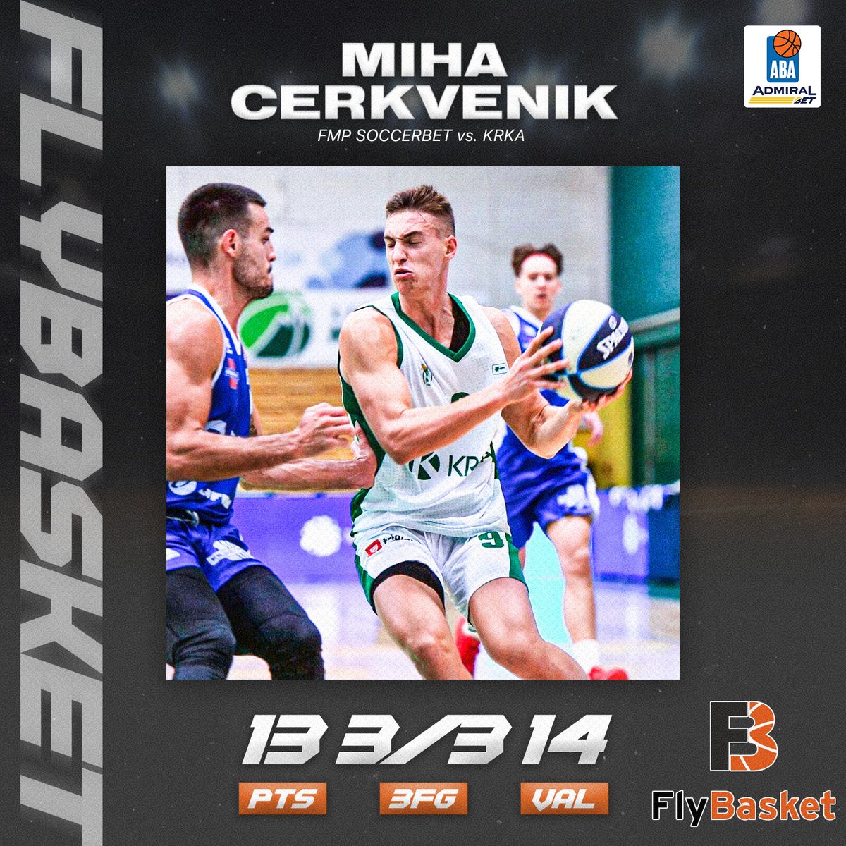 What a game from Miha Cerkvenik who put up good numbers to help <a href="/bckrka/">KK Krka Novo mesto</a> get a win in their <a href="/ABA_League/">AdmiralBet ABA League</a> return 🔥🔥🔥

👏👏👏

#FlyBasket