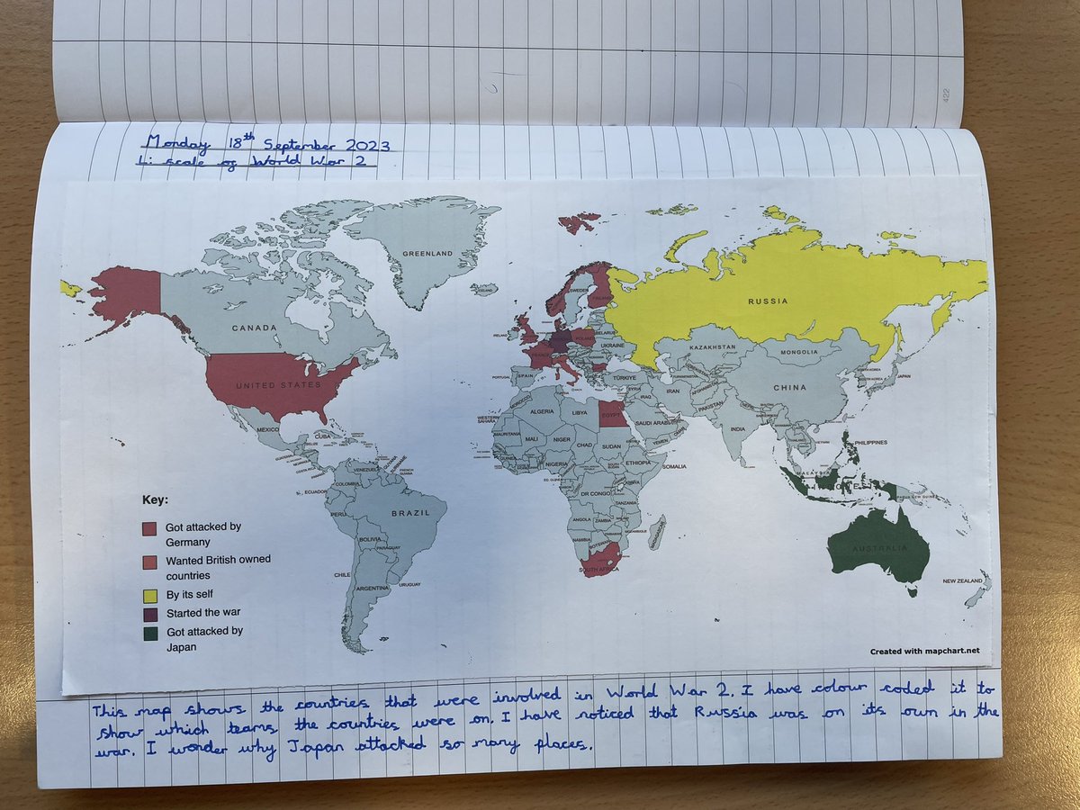 TyntesfieldMS's tweet photo. We’ve been exploring the scale of WW2. Beautiful presentation and high quality learning by all! A huge thanks also to grandparents and relatives for sharing their stories and artefacts. More to be shared tomorrow. https://t.co/lD7dzzFET8