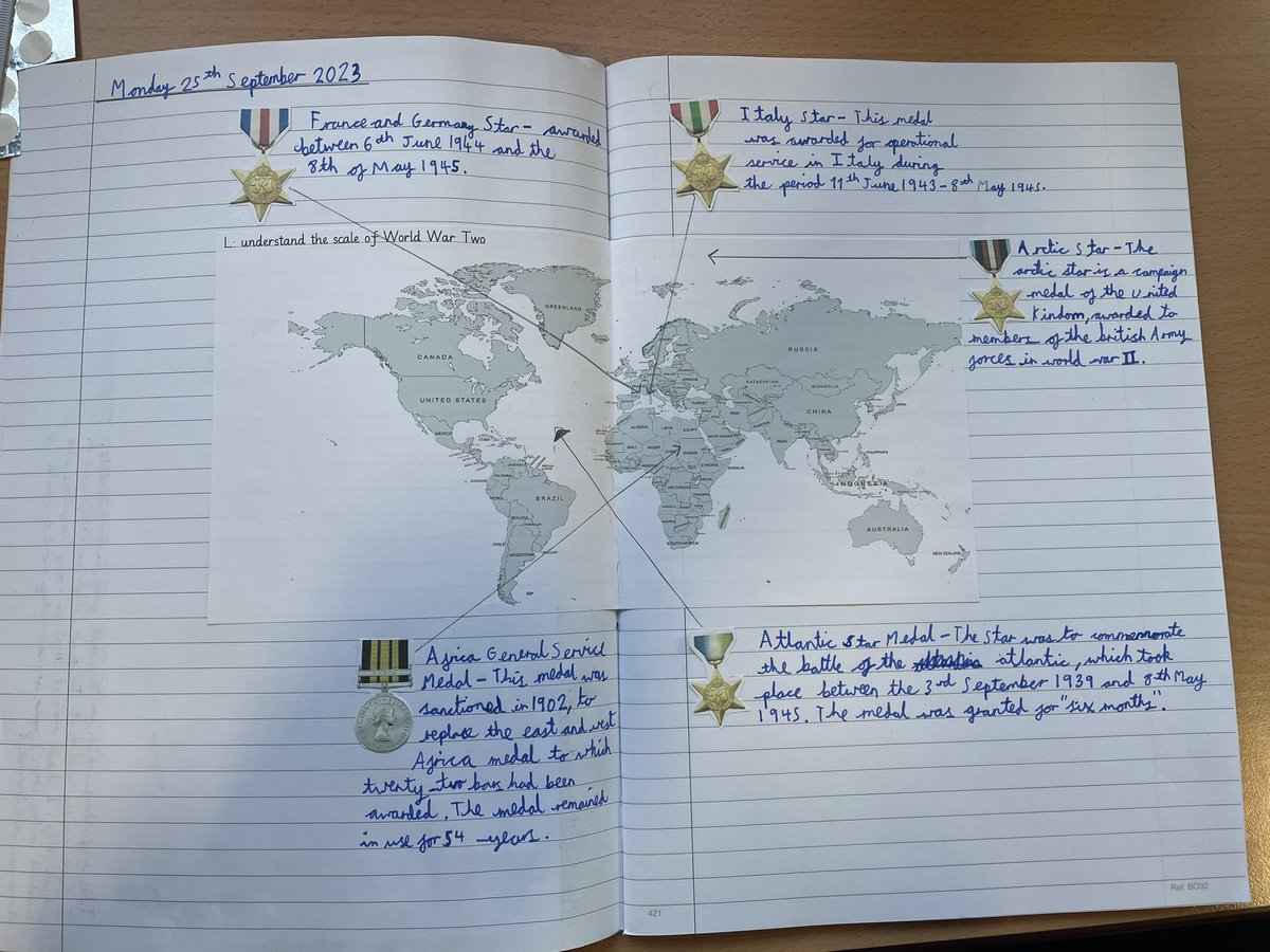 TyntesfieldMS's tweet photo. We’ve been exploring the scale of WW2. Beautiful presentation and high quality learning by all! A huge thanks also to grandparents and relatives for sharing their stories and artefacts. More to be shared tomorrow. https://t.co/lD7dzzFET8